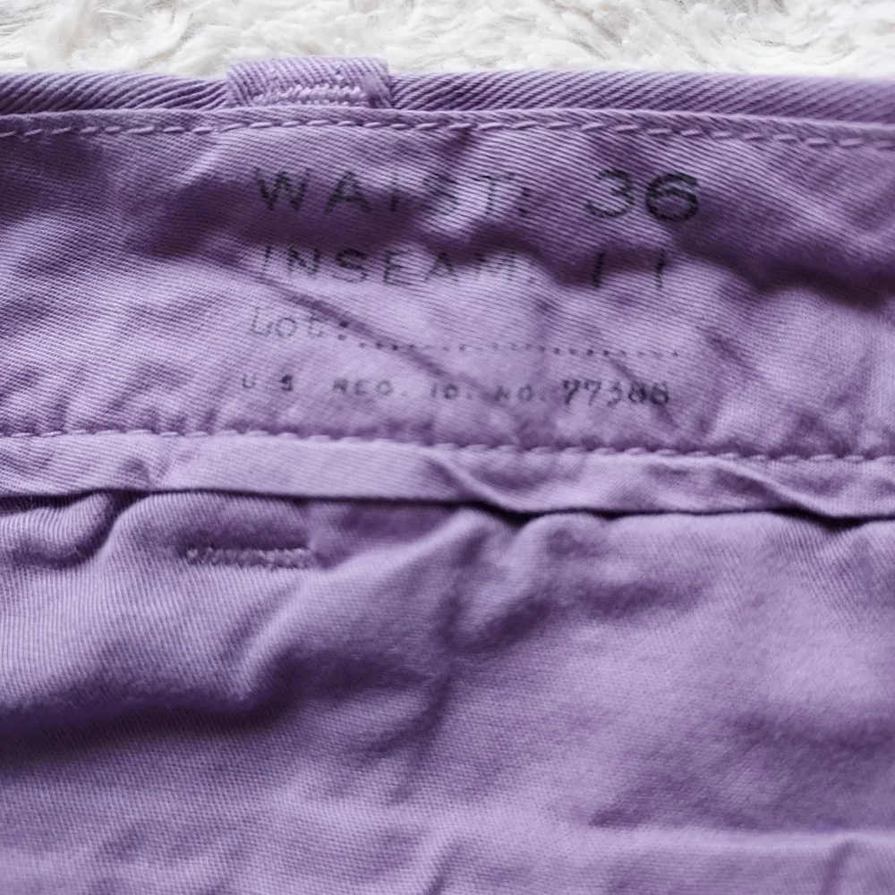 J. Crew Stanton Lavender Chino Flat Front Shorts Preppy Cotton Twill Travel